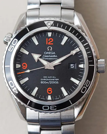 2011 Omega Seamaster Planet Ocean 600M 45.5MM Black Dial Steel Bracelet (2200.51.00)