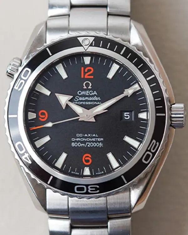 2011 Omega Seamaster Planet Ocean 45.5MM Black Dial Steel Bracelet (2200.51)