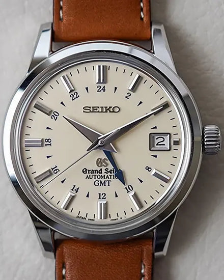 2017 Grand Seiko Elegance 39.5MM Ivory Dial Aftermarket Leather Strap (SBGM021)