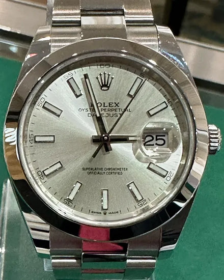 2025 Rolex Datejust 41MM Silver Dial Oyster Bracelet (126300)