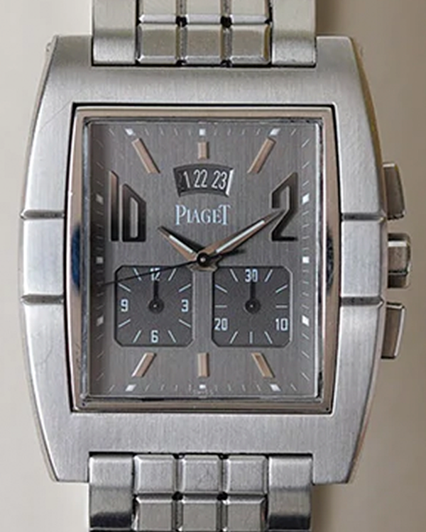 Piaget Upstream Chronograph 33MM Quartz Grey Dial Steel Bracelet (27150/G0A26007)