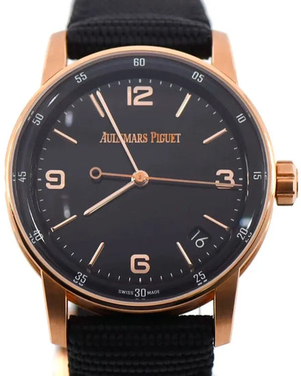 2020 Audemars Piguet Code 11.59 41MM Black Dial Textile Strap (15210OR)