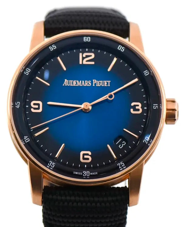 2024 Audemars Piguet Code 11.59 41MM Blue Dial Textile Strap (15210OR)