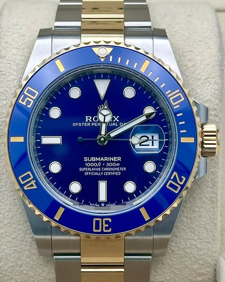 2025 Rolex Submariner Date "Bluesy" 41MM Blue Dial Two-Tone Oyster Bracelet (126613LB)