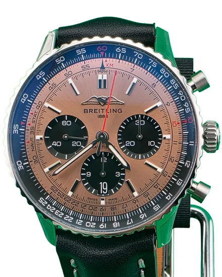 2024 Breitling Navitimer 1 B01 43MM Bronze Dial Leather Strap (AB0138241K1P1)
