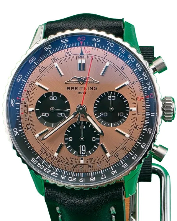 Breitling Navitimer 1 B01 43MM Bronze Dial Leather Strap (AB0138241K1P1)