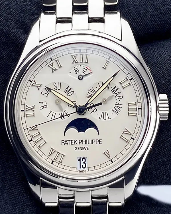 Patek Philippe Annual Calendar 37MM Cream Dial White Gold Bracelet (5036/1G-017)
