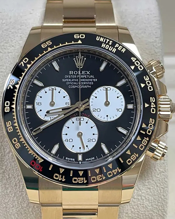 2024 Rolex Cosmograph Daytona "Le Mans" 40MM Black Dial Yellow Gold Oyster Bracelet (126528LN)