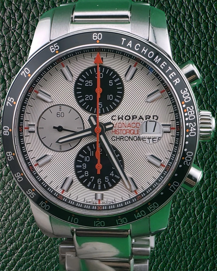 Chopard Grand Prix de Monaco Historique Race Edition 42.4MM Silver Dial Steel Bracelet (158992-3006)