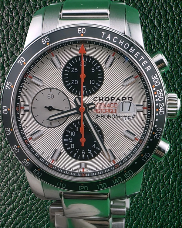 Chopard Grand Prix de Monaco Historique Race Edition 42.4MM Silver Dial Steel Bracelet (158992-3006)