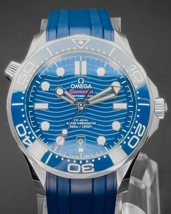 2023 Omega Seamaster Diver 300M 42MM Blue Dial Rubber Strap (210.32.42.20.03.001)