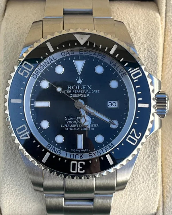 Rolex Sea-Dweller Deepsea 44MM Black Dial Steel Bracelet (116660)