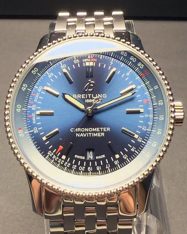 Breitling Navitimer 41MM Blue Dial Steel Bracelet (A17326161C1A1)