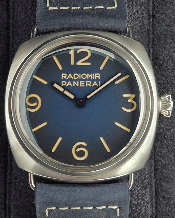 2022 Panerai Radiomir Tre Giorni 45MM Blue Dial Leather Strap (PAM01335)