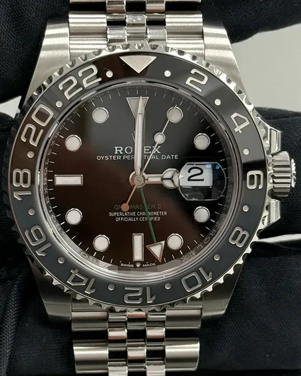 2025 Rolex GMT-Master II "Bruce Wayne" 40MM Black Dial Jubilee Bracelet (126710GRNR)