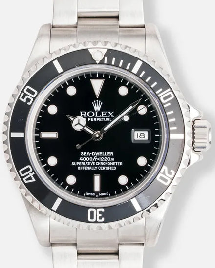 2001 Rolex Sea-Dweller 4000 40MM Black Dial Oyster Bracelet (16600)