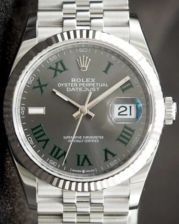 2025 Rolex Datejust "Wimbledon" 36MM Slate Dial Jubilee Bracelet (126234)