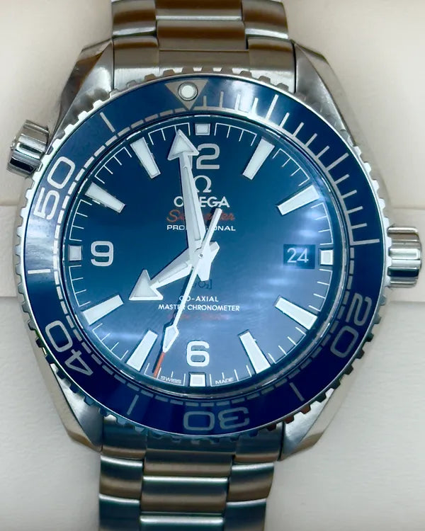 2025 Omega Seamaster Planet Ocean 600M 39.5MM Blue Dial Steel Bracelet (215.30.40.20.03.001)