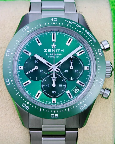 No Reserve - 2023 Zenith Chronomaster Sport "Yoshida" S.E. 41MM Green Dial Steel Bracelet (03.3107.3600/56.M3100)