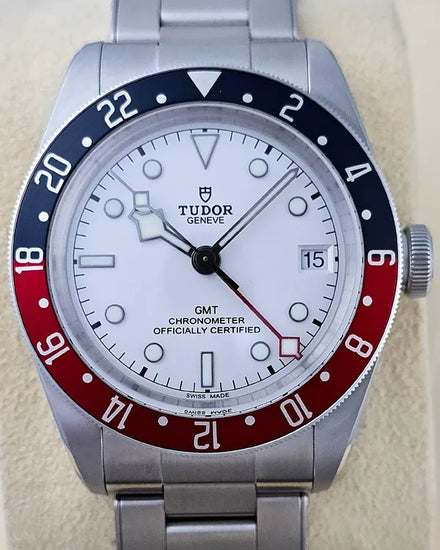 No Reserve - 2025 Tudor Black Bay GMT "Pepsi" 41MM White Dial Steel Bracelet (79830RB)