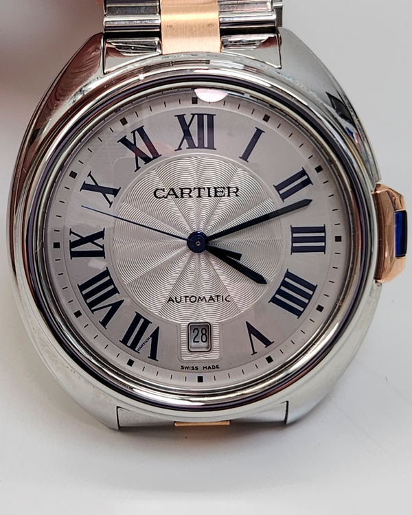 Cartier Cle De Cartier 40MM Silver Dial Two-Tone Bracelet (3850)
