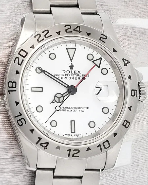 2002 Rolex Explorer II "Polar" 40MM White Dial Oyster Bracelet (16570)