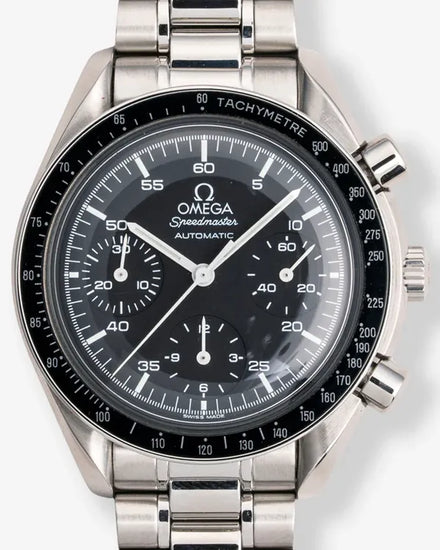 1999 Omega Speedmaster Reduced 39MM Black Dial Steel Bracelet (3510.50.00)