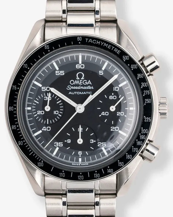 1999 Omega Speedmaster Reduced 39MM Black Dial Steel Bracelet (3510.50.00)