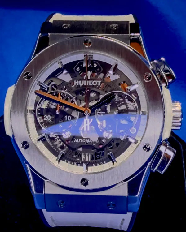 2019 Hublot Classic Fusion Aerofusion 45MM Skeleton Dial Leather Strap (525.NE.0127.LR)