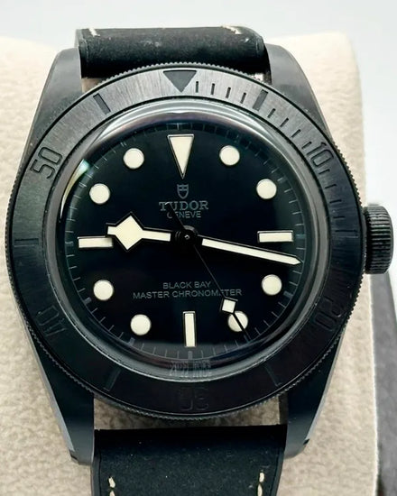 Tudor Black Bay 41MM Black Dial Leather Strap (79210CNU)