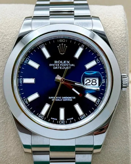 Rolex Datejust II 41MM Blue Dial Oyster Bracelet (116300)