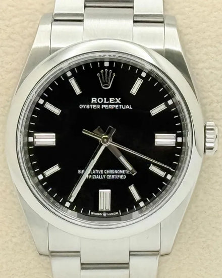 2021 Rolex Oyster Perpetual 36MM Black Dial Oyster Bracelet (126000)