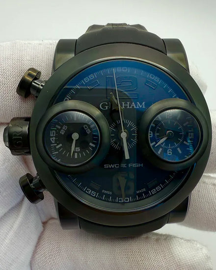 Graham Swordfish Booster 48MM Black Dial Rubber Strap (2SWBB.S36L)