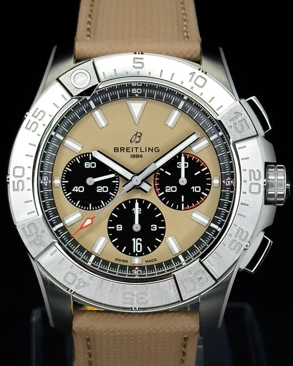 Breitling Avenger B01 Chronograph 44MM Brown Dial Leather Strap (AB0147101A1X1)