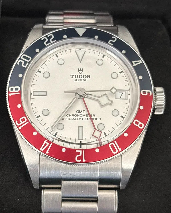 2025 Tudor Black Bay GMT "Pepsi" 41MM White Dial Steel Bracelet (M79830RB)