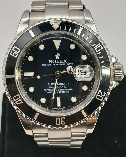 Rolex Submariner Date 40MM Black Dial Oyster Bracelet (16610)