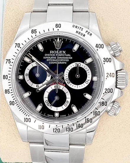 2014 Rolex Cosmograph Daytona 40MM Black Dial Oyster Bracelet (116520)