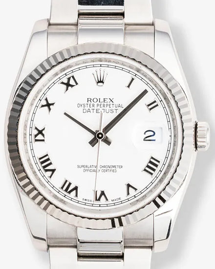 2011 Rolex Datejust 36MM White Dial Oyster Bracelet (116234)