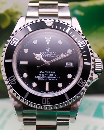 2002 Rolex Sea-Dweller 4000 40MM Black Dial Oyster Bracelet (16600)