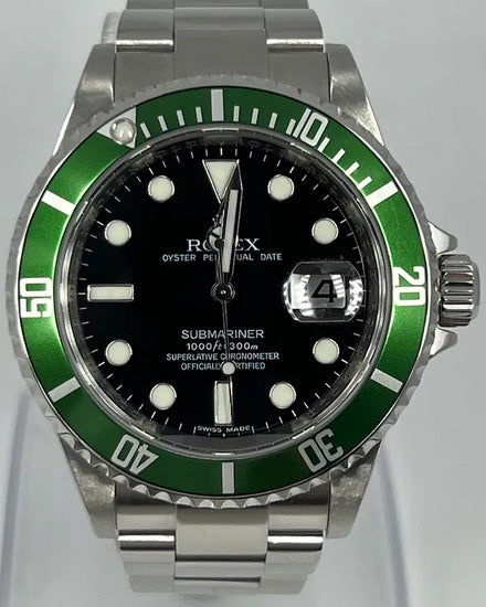 Rolex Submariner Date "Kermit" 40MM Black Dial Oyster Bracelet (16610LV)