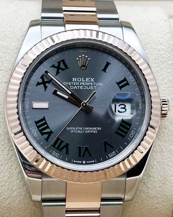 2024 Rolex Datejust "Wimbledon" 41MM Slate Dial Two-Tone Oyster Bracelet (126331)