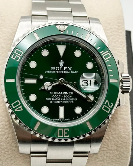 2017 Rolex Submariner Date "Hulk" 40MM Green Dial Oyster Bracelet (116610LV)