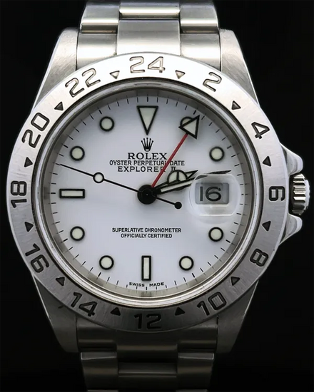 Rolex Explorer II "Polar" 40MM White Dial Oyster Bracelet (16570)