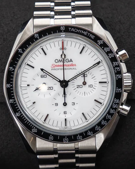 2025 Omega Speedmaster Professional Moonwatch 42MM White Dial Steel Bracelet (310.30.42.50.04.001)