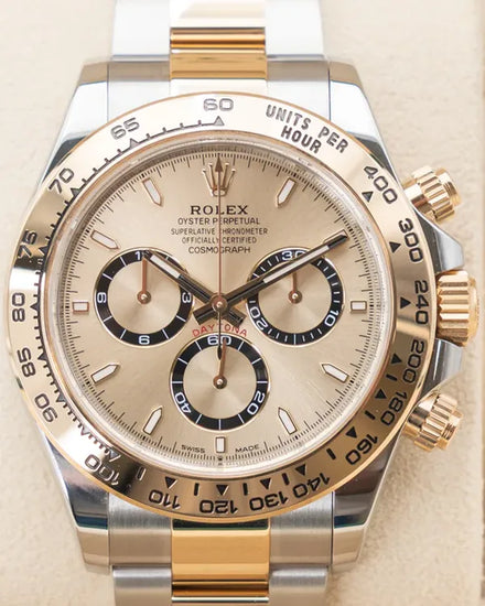 2024 Rolex Cosmograph Daytona 40MM Champagne Dial Two-Tone Oyster Bracelet (126503)