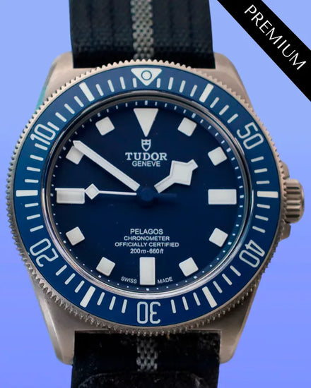 No Reserve - 2025 Tudor Pelagos FXD 42MM Blue Dial Textile Strap (25707B/24)
