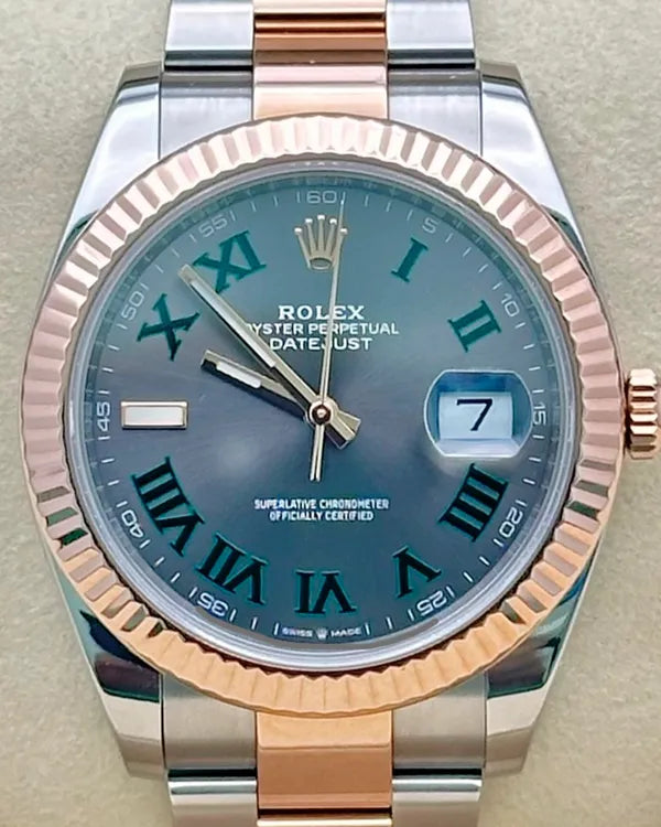 2024 Rolex Datejust "Wimbledon" 41MM Slate Dial Two-Tone Oyster Bracelet (126331)