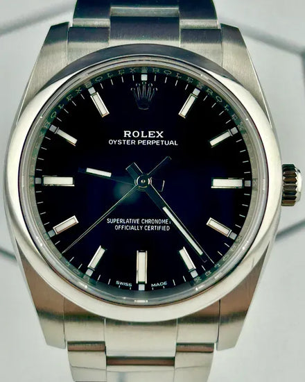 2019 Rolex Oyster Perpetual 34MM Black Dial Oyster Bracelet (114200)