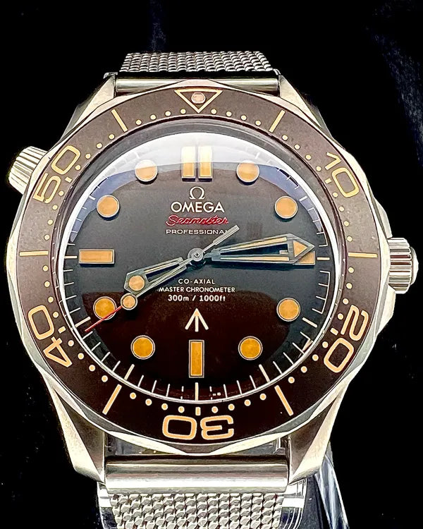 Omega Seamaster Diver 300M "007 Edition" 42MM Brown Dial Titanium Bracelet (210.90.42.20.01.001)
