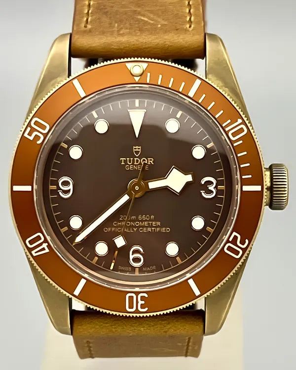 No Reserve - 2018 Tudor Black Bay Bronze 43MM Brown Dial Leather Strap (79250BM)